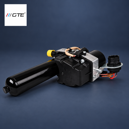 21532229715 BMW E46 M3 SMG II hydraulic unit OEM rear-view reference showing pump housing and accumulator
