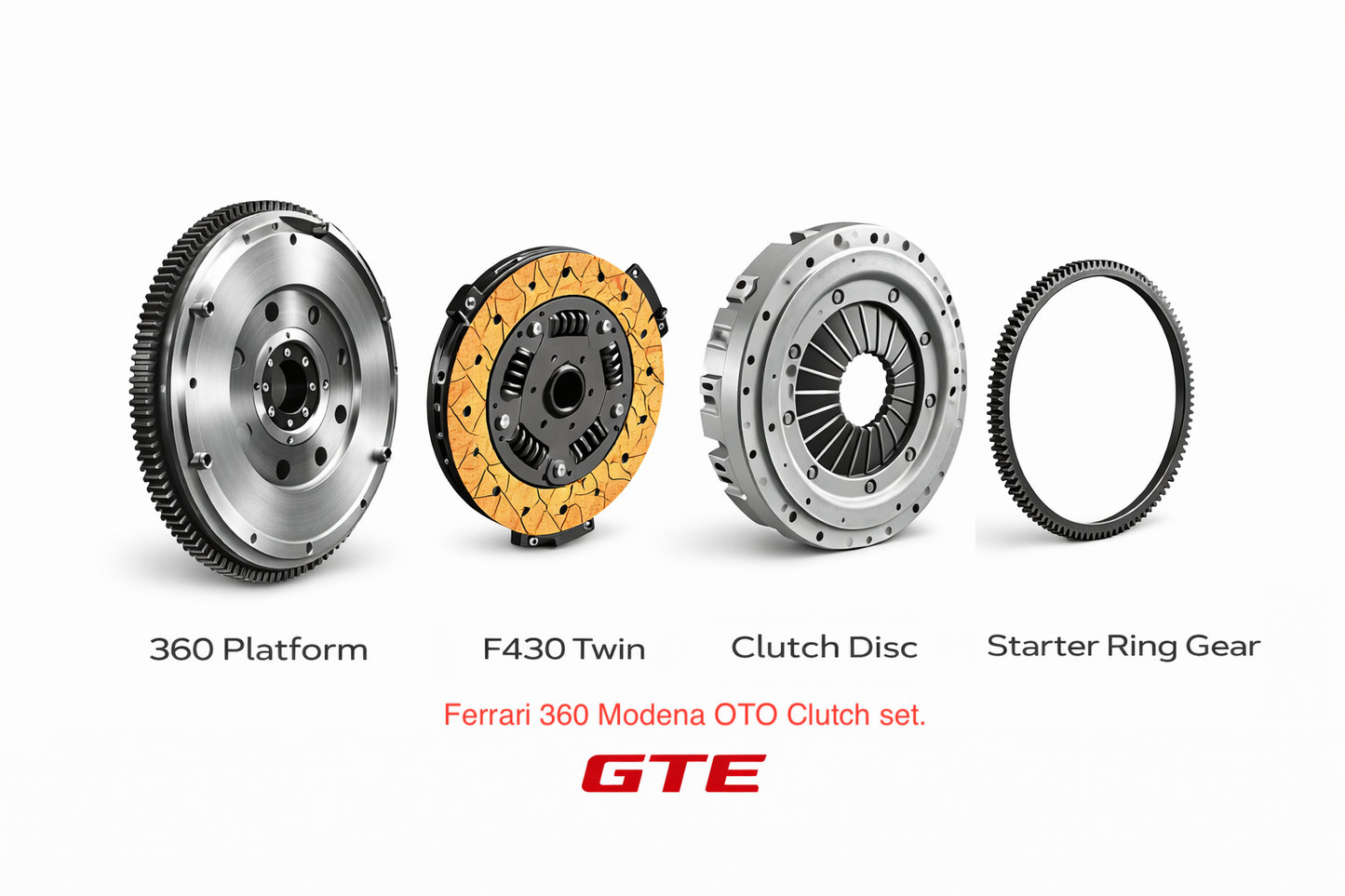 Ferrari 360 Modena & Challenge Stradale OTO Clutch set. PN 222090-360OTO
