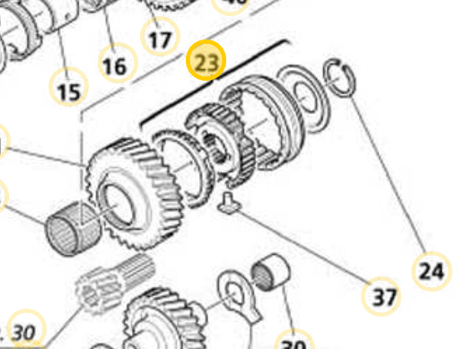 Reverse Gear Complete Synchronizer (PN 326260)