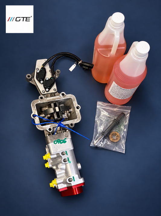 Lamborghini Gallardo 2004–2008 E-Gear actuator rebuilt with GTE F1 PowerShift, open mechanism view with security seals and service components.