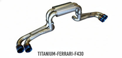 Ferrari 430 F430 Coupe Spider 05-09 Titanium Exhaust System without Valves PN: TITANIUM-FERRARI-F430